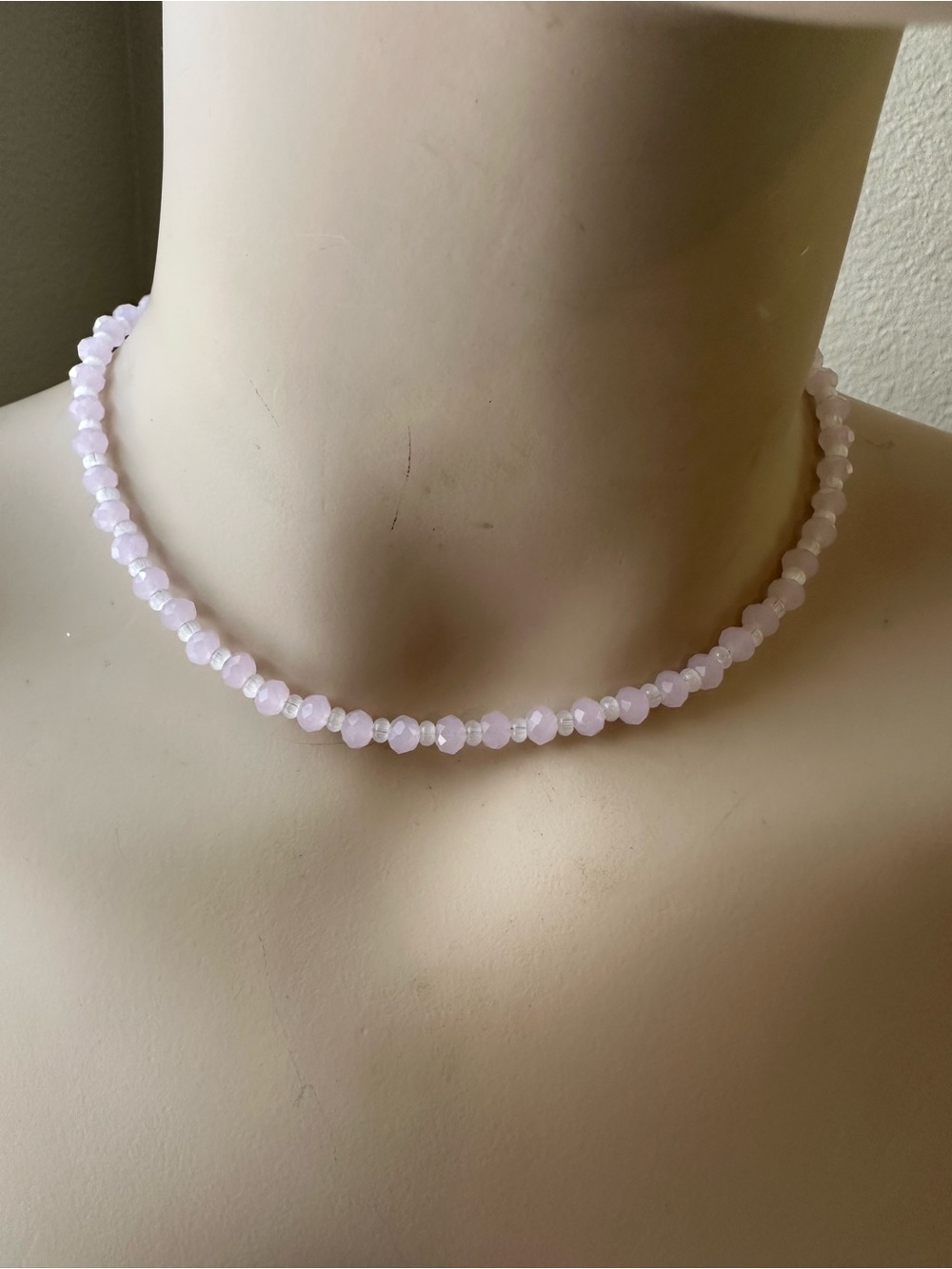 Chic Rose glass Beaded Necklace